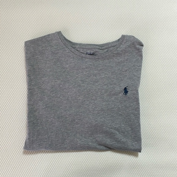 Men’s Gray Ralph Lauren Polo T-shirt - Picture 1 of 3